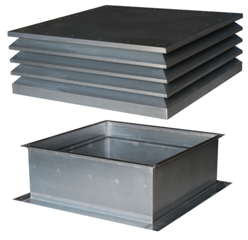 HVL-S – Roof vent hood with blades made of galvanised steel